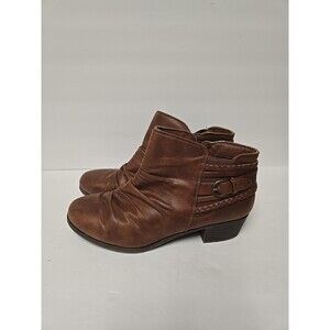 YUU Nev Brown Casual Ankle Booties Boots Womens Size 8.5 W